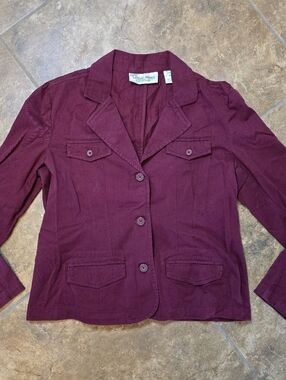 Burgundy | CLASSIC BLUES | Denim Jacket